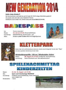 Mehr über den Artikel erfahren New Generation 2014