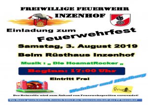 Mehr über den Artikel erfahren FF-Inzenhof-Feuerwehrfest