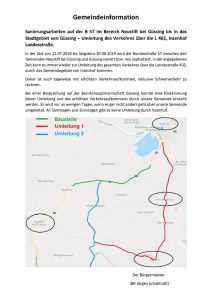 Mehr über den Artikel erfahren Gemeindeinformation
