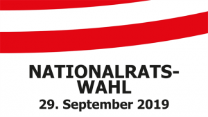 Mehr über den Artikel erfahren Nationalratswahl am 29. September 2019