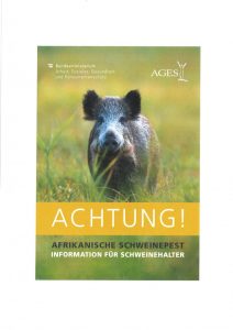 Mehr über den Artikel erfahren Information zur Afrikanischen Schweinepest