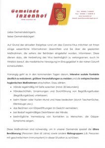 Mehr über den Artikel erfahren Brief an die Gemeindebürger