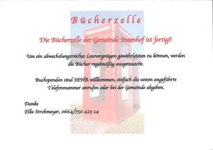 Mehr über den Artikel erfahren Bücherzelle der Gemeinde Inzenhof