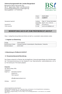 Mehr über den Artikel erfahren Wasseruntersuchung Ortsnetz Inzenhof