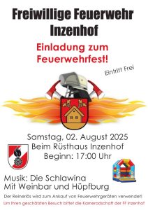 Mehr über den Artikel erfahren FEUERWEHRFEST AM 02.08.2025